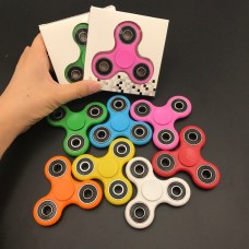 Fidget Spinner With Silver Metal Ring