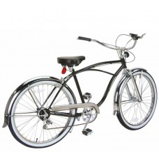 26" 5 Speed Beach Cruisers Bike 590-1 (Available In Black Or chrome)