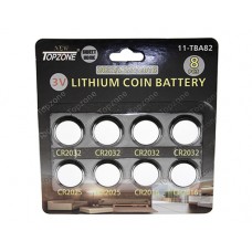 3V Lithium Coin Battery CR-2032/CR-2025/CR-2016 8/PK